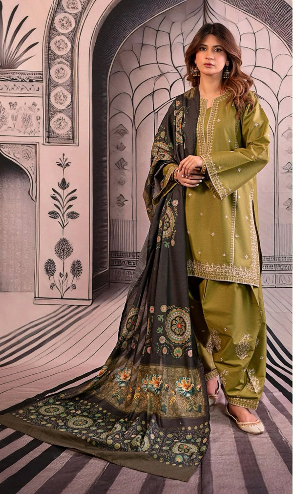 Urge on  Dhanak with Pashmina wool  Shawl